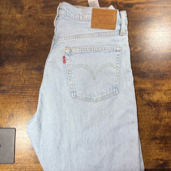 Levi's 501 32x28 Premium White and Light Blue Denim Raw Hem - Picture 11 of 15